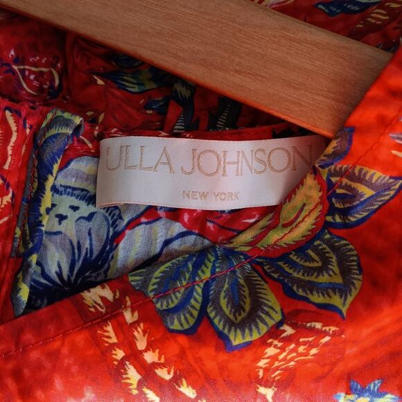 Ulla Johnson Sydney Structured Sleeveless Top Red 6 - Picture 8 of 9